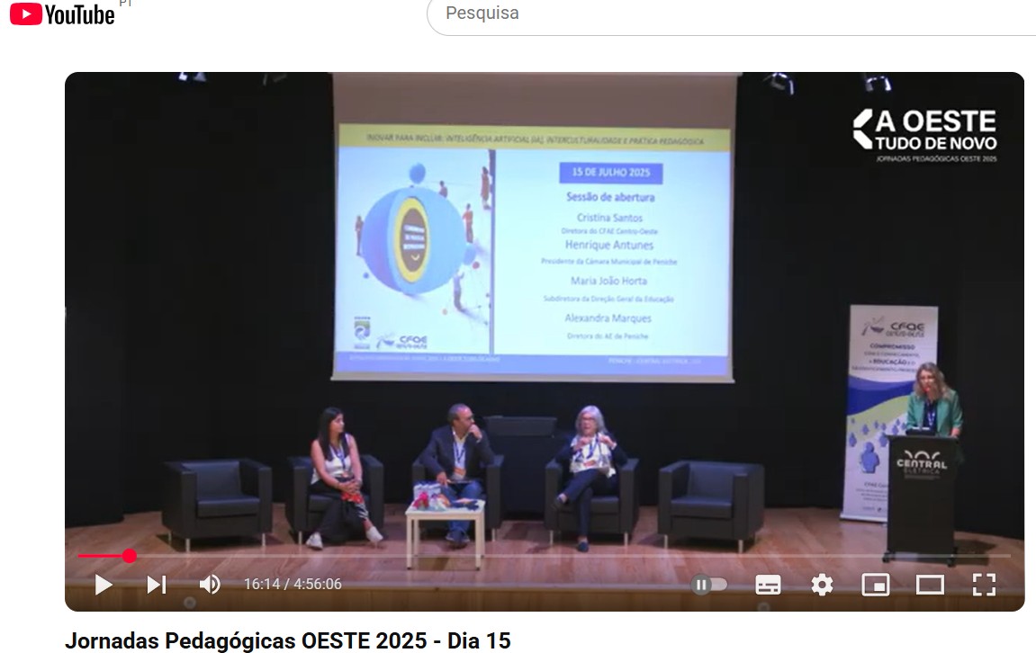 Gravação do 1.º dia das jornadas - dia 15 julho